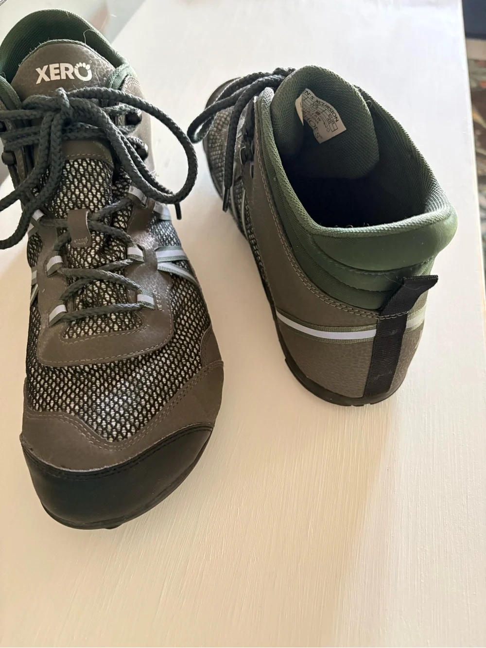 Xero Xcursion Fusion Men’s Gray & Green Lightweight, Waterproof Boots